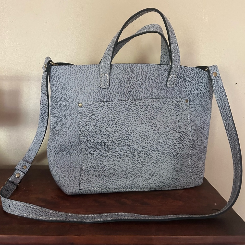 NWOT Portland Leather Medium Crossbody Tote Fog